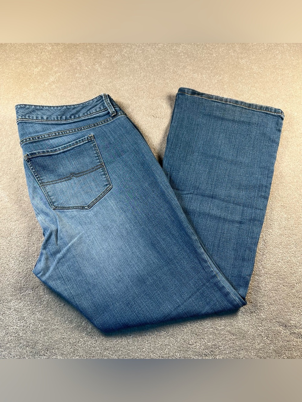 Arizona Jeans Blue Denim Bootcut Worn In Junior's Plus 16